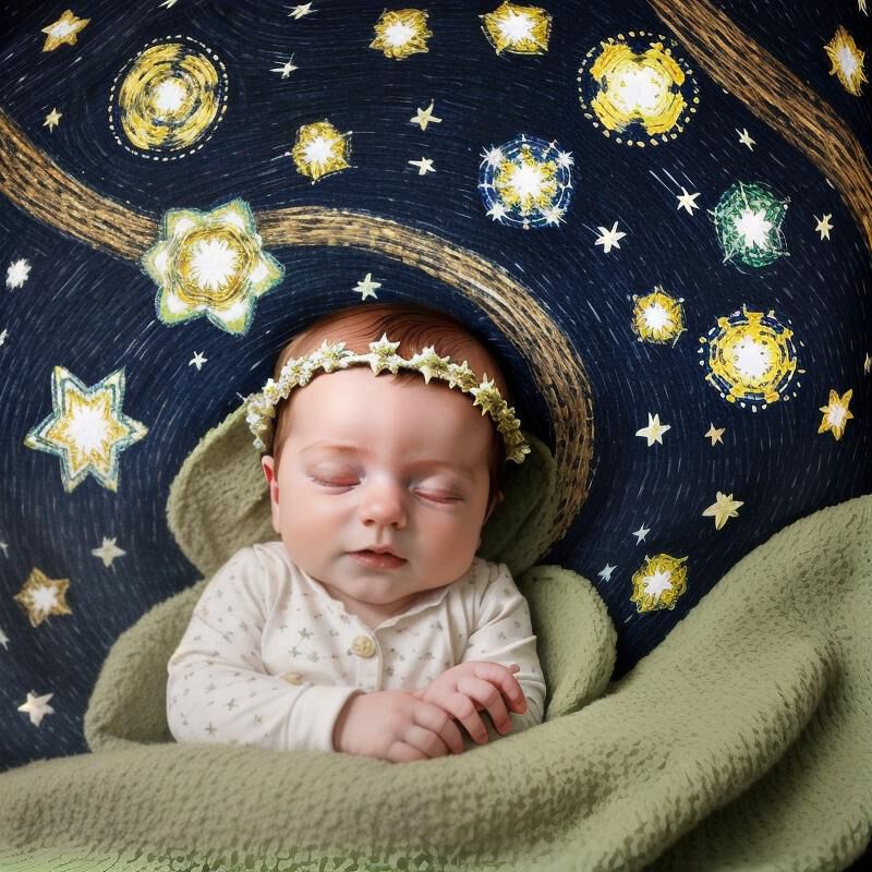 Ein Baby schläft